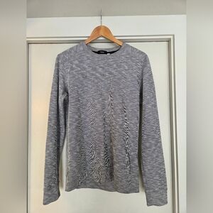 Theory Heather Gray Long Sleeve Men's Tee